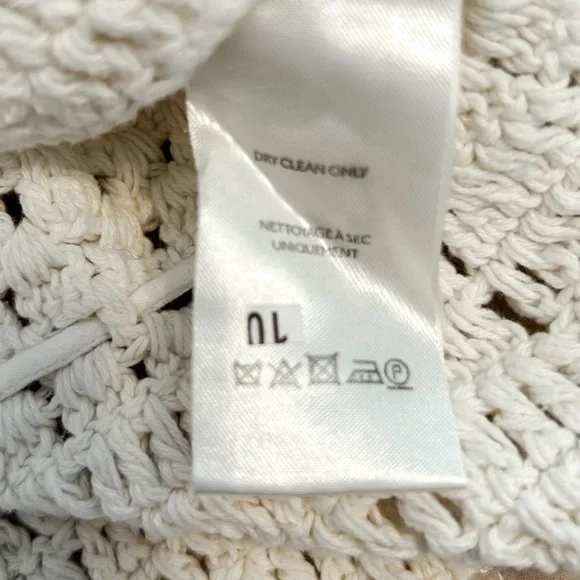 NWT, Free People Megan Ivory Crochet Long Sleeve Bohemian Crop Top, Size X-Small - Picture 12 of 13